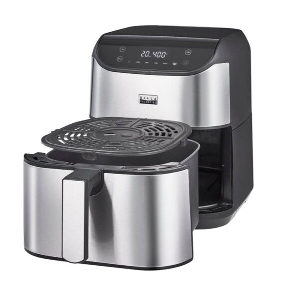 6-qt. Digital Air Fryer with Stainless Finish - Stainless Steel - Picture 3 of 5